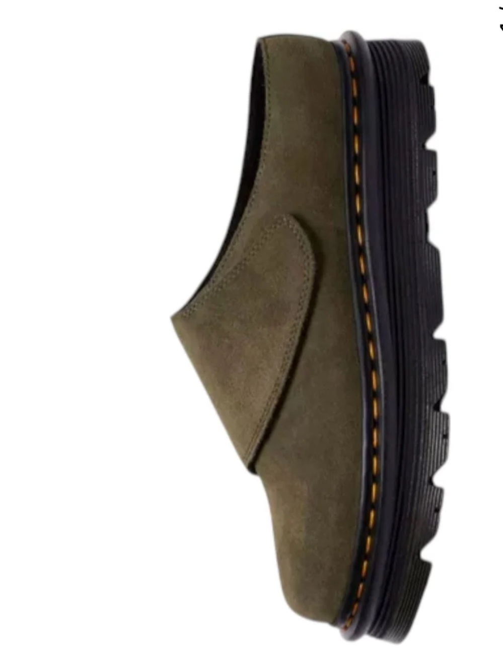 Dr. Martens ZebZag Slip On Loafers Green suede size  7